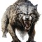 Sticker decorativ, Lup- Horror, Gri, 68 cm, 8396ST-9