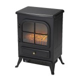 Semineu electric Eros 1850 W, efect de flacara reala, 2 trepte de incalzire, termostat electronic