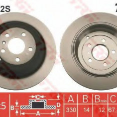 Disc frana MERCEDES R-CLASS (W251, V251) (2006 - 2016) TRW DF4472S