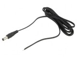 Cablu DC 5,5/2,1 mm 2x0,5mm2, 1,5m, negru și gri