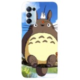 Husa compatibila cu Oppo A5 (2020) model Totoro fishing, Silicon, TPU, Viceversa, Transparent, Carcasa