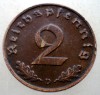 2.831 GERMANIA 2 REICHSPFENNIG 1938 D, Europa, Bronz