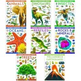 Universal Knowledge Library Animals and Nature 8 Volumes Book Collection Set: (Animals, Dinosaurs, Insects, Oceans, Reptiles, Rocks &amp; Minerals, Trees,