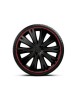 Set capace roti 15` negre cu margine rosie giga R 4buc