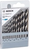 BOSCH HSS PointTeQ Set 13 burghie spirale pentru gauri metal