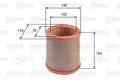 Filtru aer CITROEN BERLINGO (MF) (1996 - 2016) VALEO 585602 foto