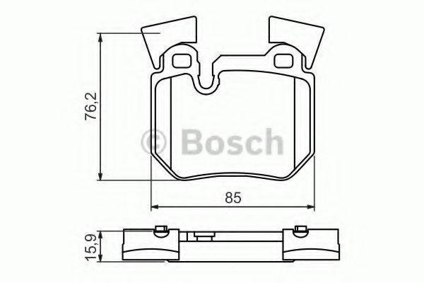 Set placute frana,frana disc BMW Seria 3 Cupe (E92) (2006 - 2013) BOSCH 0 986 494 421