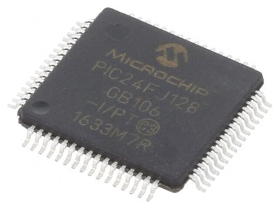 Microcontroler PIC24 128kB 32MHz TQFP64 foto