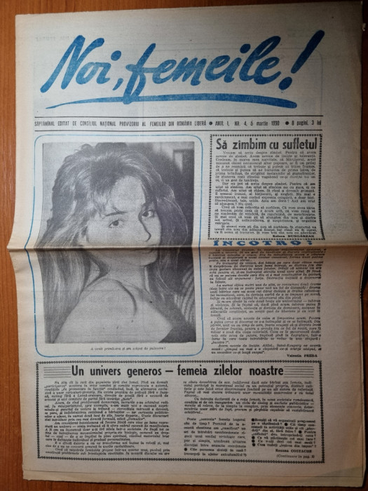 ziarul noi femeile 5 martie 1990