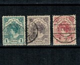 Olanda 1898 - Uzuale Regina Wilhelmina, serie stampilata incompleta