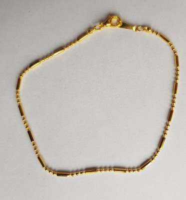 Bratara aurie de la Ocean Jewelers, St Marten, noua, in tipla, lungime 20 cm foto