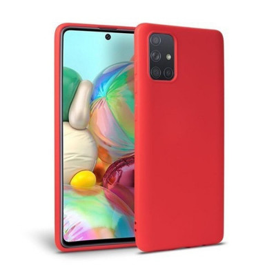 Husa telefon Silicon Samsung Galaxy A41 a415 liquid red foto