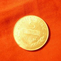 Moneda 5 schilling Austria 1961 , argint , cal.f.Buna