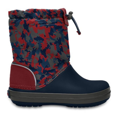 Cizme Crocs Crocband Lodgepoint Graphic Boot Albastru - Navy/Pepper foto