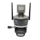 Camera de supraveghere 3 lentile, 3 obiective 8 MP, 2 CPU dual control, P2P WIFI 2.4G, PTZ cu senzor de miscare, alarma, night vision, AI detectie uma