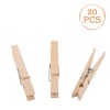 C&acirc;rlige Rufe Lemn, Set 20 Bucăți, Lungime 8.5 cm, Culoare Naturală, Oem