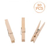 C&acirc;rlige Rufe Lemn, Set 20 Bucăți, Lungime 8.5 cm, Culoare Naturală, Oem