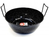 Tigaie adanca pentru prajit, otel emailat vitrificat EV, diametru 40 cm, adanca, pentru prajit, 2 manere, Garcima, GRC20540