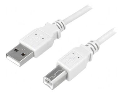 Cablu USB 2.0 A-B 3m Gri foto