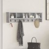VidaXL Răcător de paltoane montat pe perete Gri beton 100 x 16 x 26 cm 874326