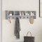 vidaXL Răcător de paltoane montat pe perete Gri beton 100 x 16 x 26 cm 874326