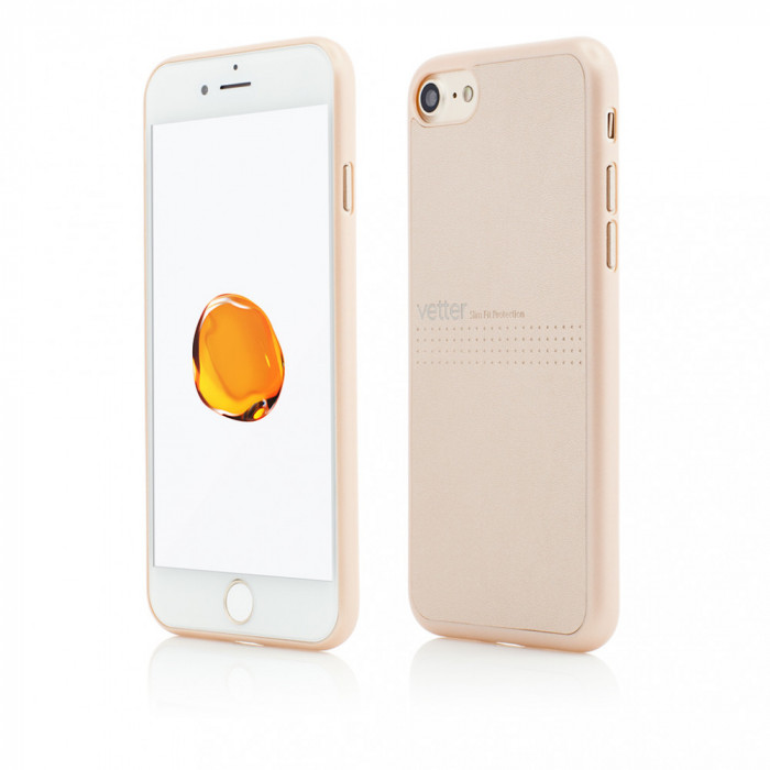 Husa Vetter pentru iPhone SE (2020), 8, 7, Clip-On Slim, Classic Series, Gold