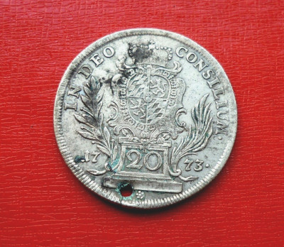 Moneda medievala 20 KREUZERI 1773 foto