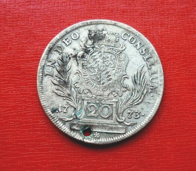 Moneda medievala 20 KREUZERI 1773 foto