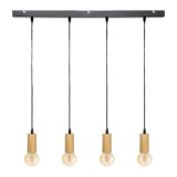 Cumpara ieftin Lustra cu patru lumini Nat, E27, 80x6x110 cm