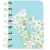 Cumpara ieftin Carnet cu Spira Branduse Albe Soapta Stelelor 7 x 10 cm 75 Foi Velina Hartie 90g/mp
