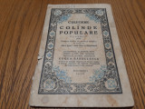 CULEGERE DE COLINDE POPULARE - Eugen Barbulescu - 1938, 32 p.