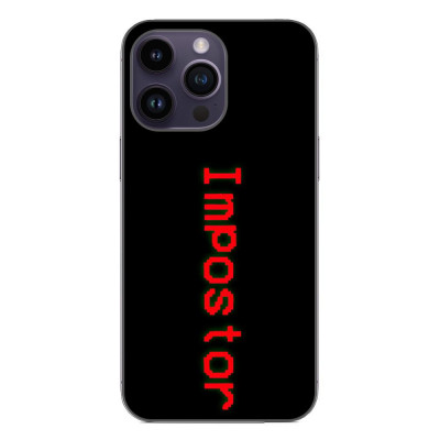 Husa compatibila cu Apple iPhone 15 Pro Max Silicon Gel Tpu Model Among Us Impostor foto