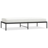 Cumpara ieftin Cadru pat metalic, negru, 90x190 cm