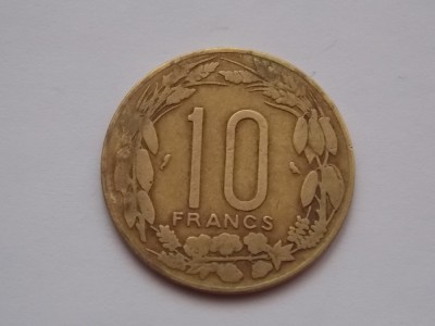 10 francs 1965 Camerun foto