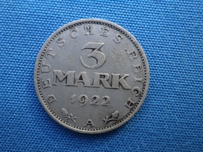 3 MARK 1922 / DEUSTCHES REICH foto