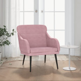 Gossi fotoliu, roz, 63x76x80 cm, catifea