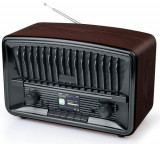 Radio Muse M-135 DBT, DAB+/ FM, Bluetooth, AUX in (Negru/Maro)