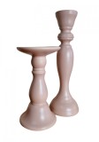Set 2 Suporturi Lumanari, Roz, DVSAP309R