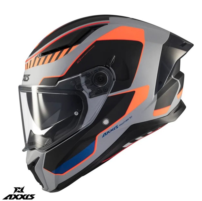 Casca integrala pentru scuter - motocicleta Axxis Panther SV Gale C4 portocaliu mat (ochelari soare integrati) &ndash; tip viziera: MT-V-31B &ndash; DKS429 XL (61