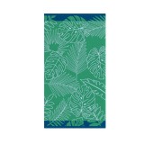 Prosop de plaja, 150x75 cm, Bumbac, Verde/Albastru, ATU-V5110