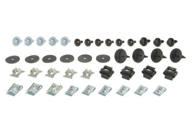 Set fixare scut motor Audi A6 05.1901/06.2005, A6 05.2008/10.2011, TT 10.1906; set 42 buc, fixare scut sub motor, 4A0805121, 4A0805121C, 4A0805137, foto