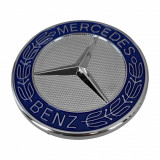 Emblema Capota Am Mercedes-Benz 57MM Albastru EM-BENZ-21