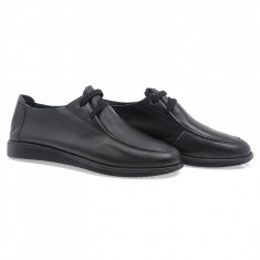 Pantofi dama, Caspian, Cas-100, casual, piele naturala, negru foto