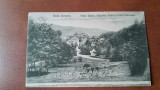 Carte postala, Baile Govora, vilele Taranu, Vargolici, Posta si Hotelul Stefanescu, perioada interbelica