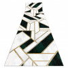 Exclusiv EMERALD traversa 1015 glamour, stilat, marmură, geometric sticla verde / aur, 120 cm
