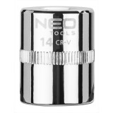 Tubulara hexagonala scurta 14 mm 1/4 Superlock din otel CrV NEO