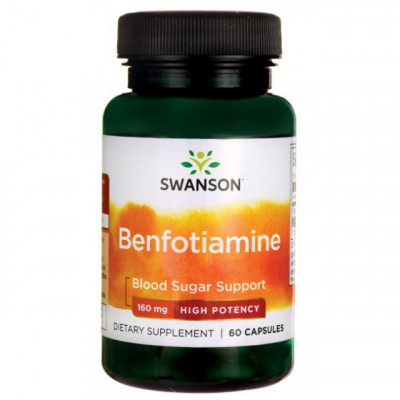 Benfotiamine (Vitamina B1) 160 miligrame 60 capsule Swanson foto