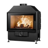 Focar de șemineu - Flat 80 &ndash; Geam panoramic 1 suprafață vitrată, 12 KW, randament >75%