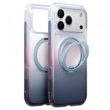 Husa MagSafe pentru Apple iPhone 18 Pro Max / 17 Pro Max, Torras, Ostand O3 Air Gradient, Violet Portocalie