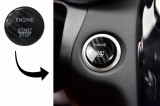 Ornament Buton Pornire compatibil cu MERCEDES A-Class W176 (2012-2017) B-Class W246 (2012-2017) C-Class W205 (2015-2017) W204 (2008-2014) Real Carbon